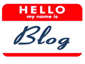 Blog name badge