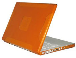 image of orange MacBook case