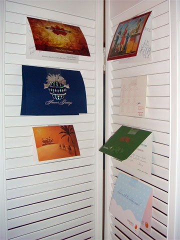 photo of holiday cards received by Dunkirk Systems, LLC in 2008