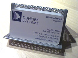 photo of Dunkirk Systems, LLC business card holder