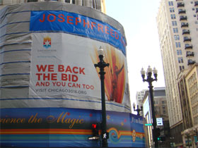 photo of Chicago 2016 Olympics bid sign