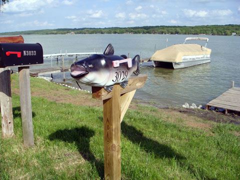 Wordless Wednesday - Fish Mailbox Along Lake Como, Wisconsin