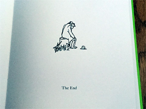 photo of the last page of The Giving Tree