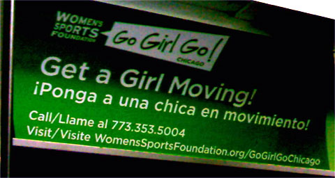 photo of GoGirlGo! Chicago subway ad