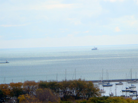 photo of Lake Michigan from Chicago on Blog Action Day 2010