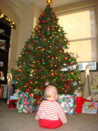 photo of Margo’s first Christmas