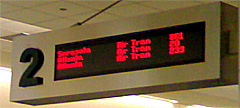 photo of baggage carousel sign at Midway Airport