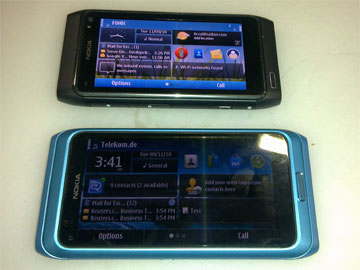 photo of Nokia N8 and E7