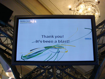 Nokia OpenLab Thank You message