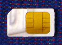 photo of a SIM card