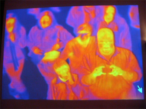 Wordless Wednesday - Thermal Image of Me at Museum of Science & Industry, Chicago