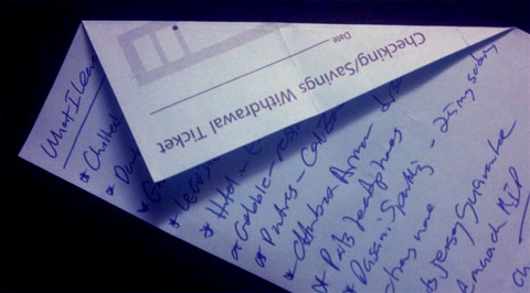 photo of a what I learned written on a withdrawal slip photo of a what I learned written on a withdrawal slip