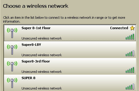 photo of Super 8 Motel WiFi signals