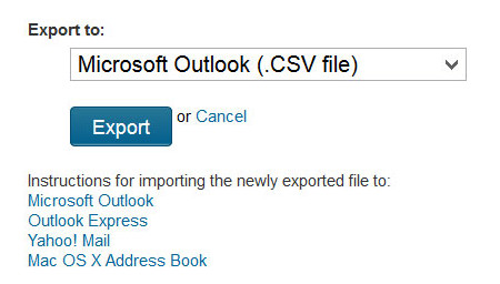Once you select your desired format, click the Export button