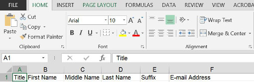 Open this file in Excel or your favorite spreadsheet and you can browse and process your contacts