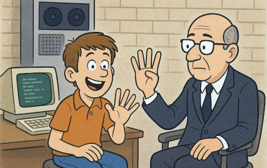 AI-generated image of me negotiating my first consulting gig AI-generated image of me negotiating my first consulting gig