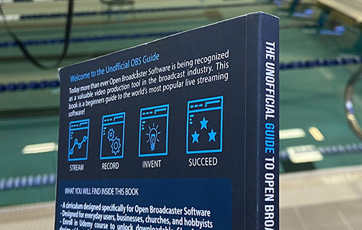 photo of back cover of The Unofficial Guide to Open Broadcaster Software