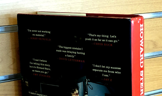 photo of the back cover of Howard Stern Comes Again photo of the back cover of Howard Stern Comes Again