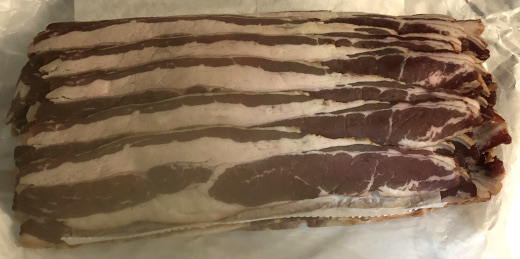 photo of beef bacon from Jacob’s Meat Market