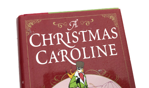 photo of the cover of A Christmas Caroline in the snow