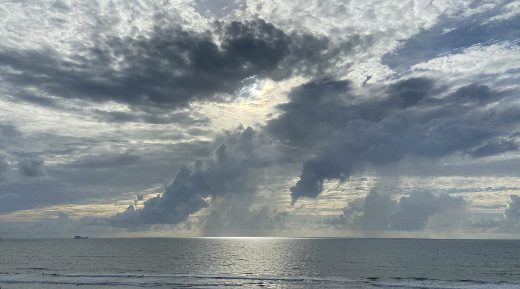 photo of clouds over Cocoa Beach Florida photo of clouds over Cocoa Beach Florida