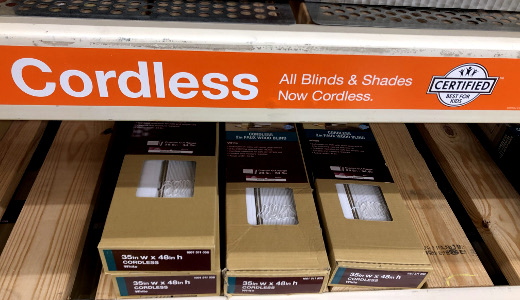 photo of cordless window blinds