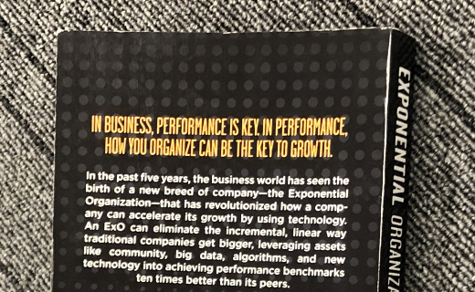 photo of back cover of Exponential Organizations photo of back cover of Exponential Organizations