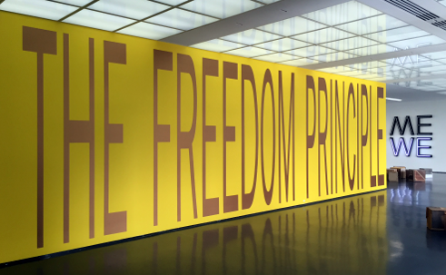 photo of The Freedom Principle mural at Museum of Contemporary Art Chicago