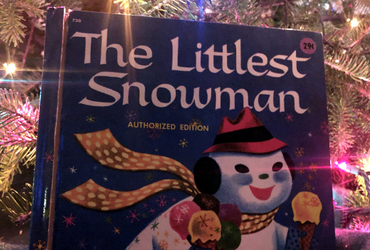 photo of the front cover of The Littlest Snowman