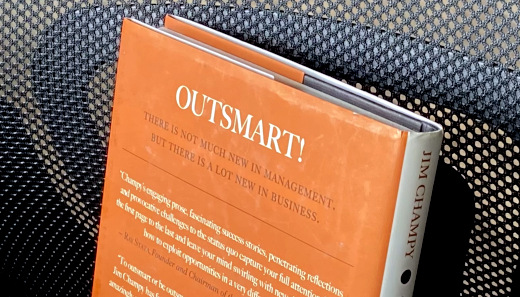 photo of back cover of Outsmart