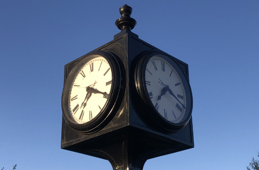 photo of a public clock