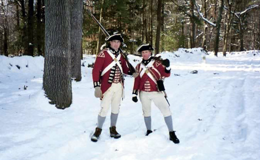 photo of American Revolutionary War re-enactors