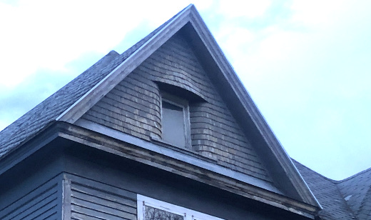 photo of roof gable