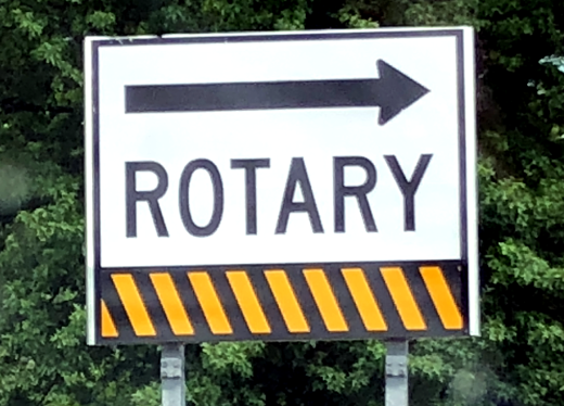 photo of rotary sign in Massachusetts