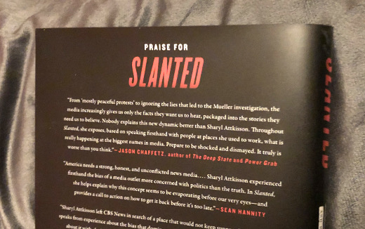 photo of the back cover of Slanted