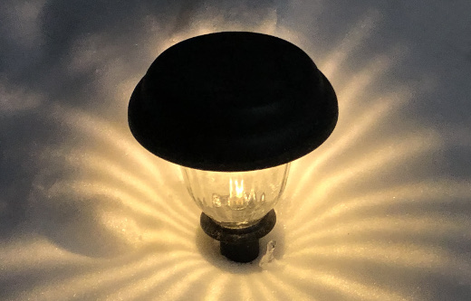 photo of solar light outside my house