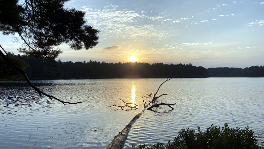 photo of sunrise over Deer Lake in Three Lakes Wisconsin photo of sunrise over Deer Lake in Three Lakes Wisconsin