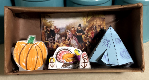 photo of my kiddos Thanksgiving diorama photo of my kiddos Thanksgiving diorama