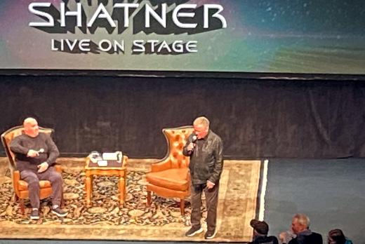 photo of William Shatner performing in Appleton, Wisconsin