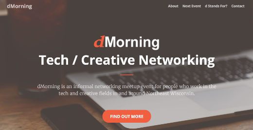 screenshot of dMorning Web site screenshot of dMorning Web site