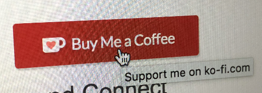 screenshot of Ko-fi Buy Me a Coffee button